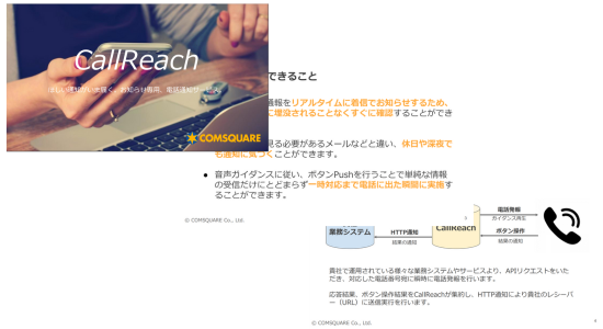 Call Reach サービス資料